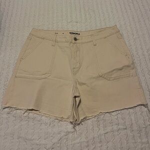 Sonoma Women's Tan Cargo Shorts